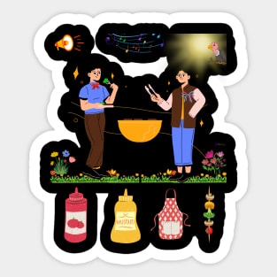 barbeque grill time bbq lover Sticker